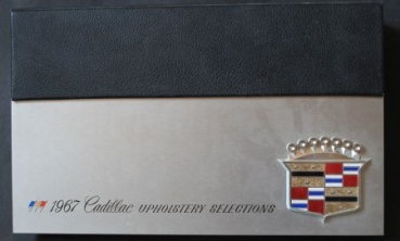 Cadillac Modelprogram Color and Upholstery in 2 aluminium Dealer-Leathermaps with Metallogo (2369)
